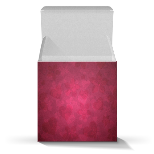 Заказать подарочную упаковку в Москве. Коробка для кружек розовый от annet0897 - готовые дизайны и нанесение принтов.
