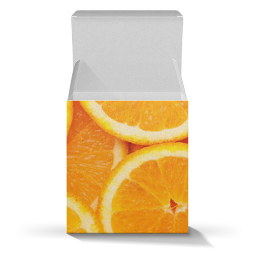 Заказать подарочную упаковку в Москве. Коробка для кружек Апельсины от helgawww - готовые дизайны и нанесение принтов.