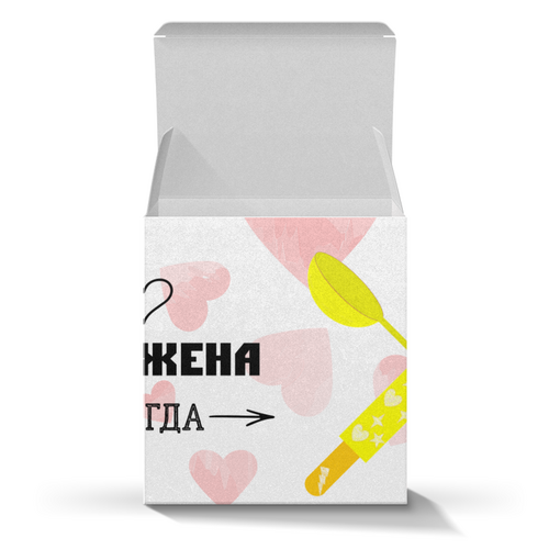 Заказать подарочную упаковку в Москве. Коробка для кружек скалка и половник от evragka  - готовые дизайны и нанесение принтов.