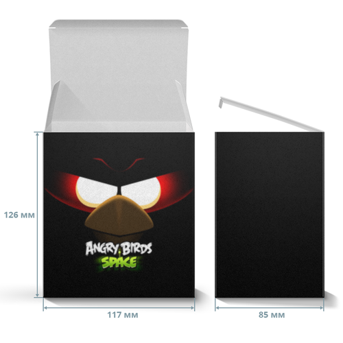 Заказать подарочную упаковку в Москве. Коробка для кружек Space (Angry Birds) от Аня Лукьянова - готовые дизайны и нанесение принтов.
