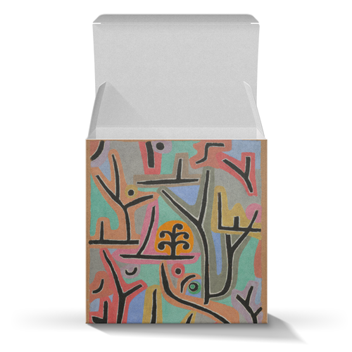 Заказать подарочную упаковку в Москве. Коробка для кружек Абстрактная живопись от trend - готовые дизайны и нанесение принтов.