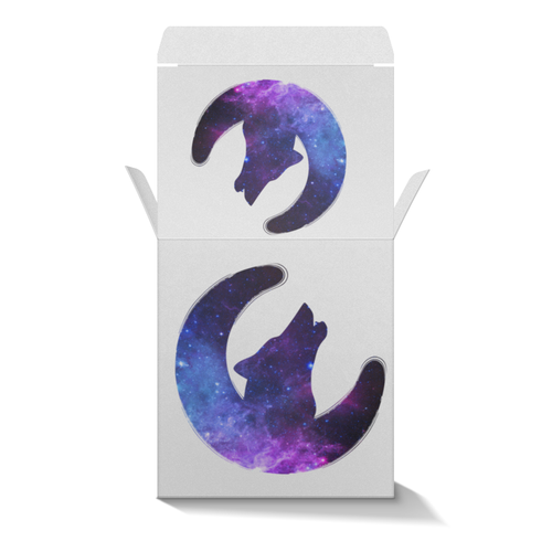 Заказать подарочную упаковку в Москве. Коробка для кружек Space animals от FireFoxa - готовые дизайны и нанесение принтов.