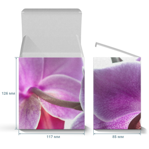 Заказать подарочную упаковку в Москве. Коробка для кружек Орхидея от Оксана Музыка - готовые дизайны и нанесение принтов.