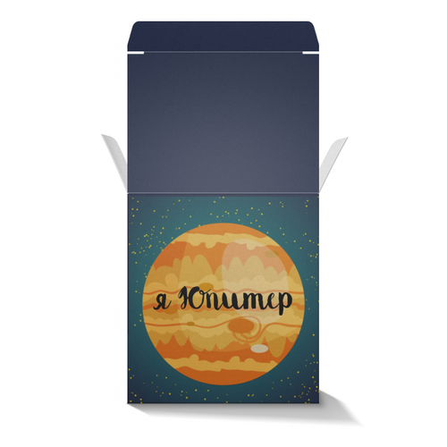 Заказать подарочную упаковку в Москве. Коробка для кружек Ты Венера, я Юпитер (1) от EK  - готовые дизайны и нанесение принтов.