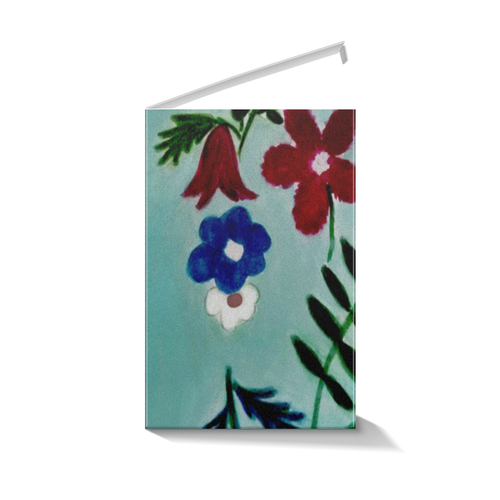 Заказать подарочную упаковку в Москве. Коробка для кружек Цветы на голубом от mrs-snit@yandex.ru - готовые дизайны и нанесение принтов.
