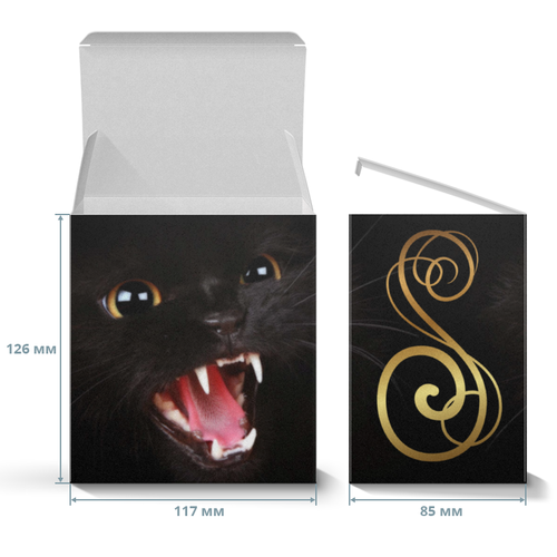 Заказать подарочную упаковку в Москве. Коробка для кружек кошки от robus - готовые дизайны и нанесение принтов.