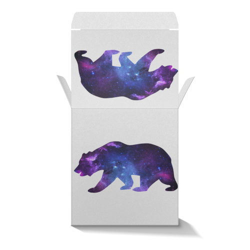 Заказать подарочную упаковку в Москве. Коробка для кружек Space animals от FireFoxa - готовые дизайны и нанесение принтов.