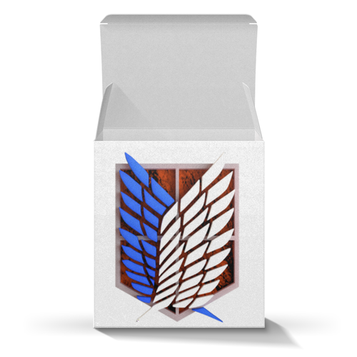 Заказать подарочную упаковку в Москве. Коробка для кружек Крылья свободы от GeekFox  - готовые дизайны и нанесение принтов.