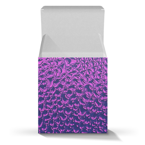 Заказать подарочную упаковку в Москве. Коробка для кружек Фиолетовый шик. от Eva De Peron.  - готовые дизайны и нанесение принтов.