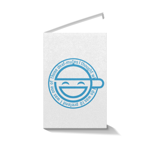 Заказать подарочную упаковку в Москве. Коробка для кружек Смеющийся человек от GeekFox  - готовые дизайны и нанесение принтов.