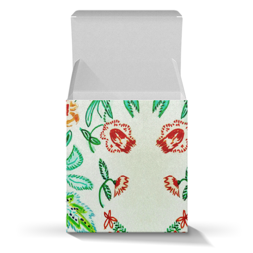 Заказать подарочную упаковку в Москве. Коробка для кружек Дикие цветы от mrs-snit@yandex.ru - готовые дизайны и нанесение принтов.