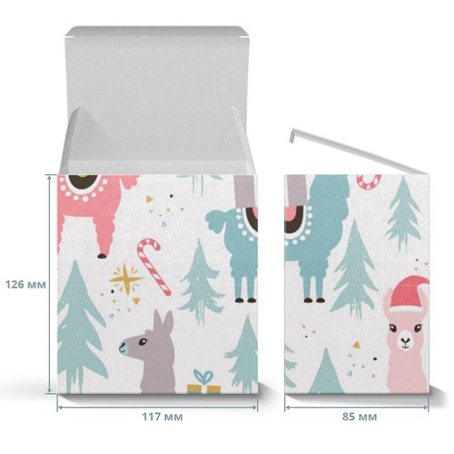 Заказать подарочную упаковку в Москве. Коробка для кружек С новым годом от FireFoxa - готовые дизайны и нанесение принтов.