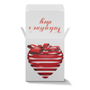 Заказать подарочную упаковку в Москве. Коробка для кружек 3d сердце от Apfelbaum - готовые дизайны и нанесение принтов.