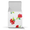 Заказать подарочную упаковку в Москве. Коробка для кружек Подарочная Красные цветы от mrs-snit@yandex.ru - готовые дизайны и нанесение принтов.