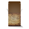 Заказать подарочную упаковку в Москве. Коробка для кружек Старинная карта мира от dobrbiukot - готовые дизайны и нанесение принтов.