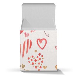 Заказать подарочную упаковку в Москве. Коробка для кружек День святого Валентина от FireFoxa - готовые дизайны и нанесение принтов.