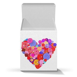 Заказать подарочную упаковку в Москве. Коробка для кружек День всех влюбленных от FireFoxa - готовые дизайны и нанесение принтов.