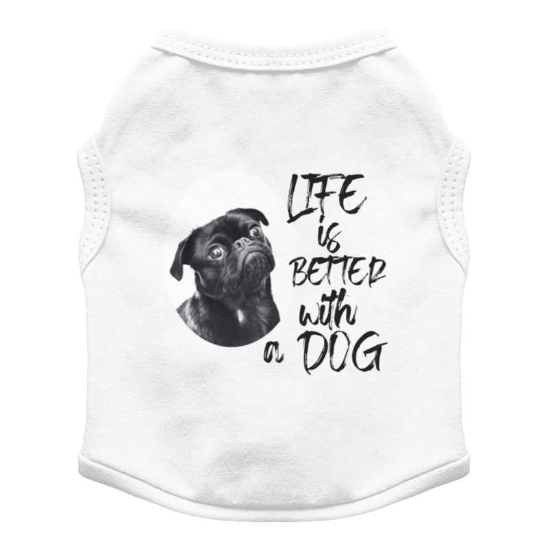 life is better wiht a dog women tshirt dog mom life funny summer casual o neck short sleeve tops pet lover gift tx5718 Printio Футболка для собак С собакой жизнь лучше