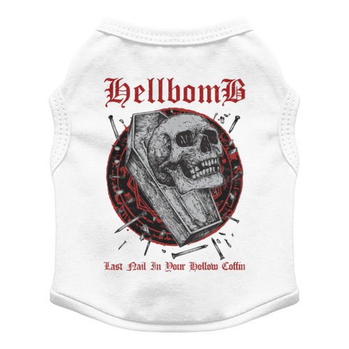 Заказать футболки для собак в Москве. Футболка для собак Hellbomb от Leichenwagen - готовые дизайны и нанесение принтов.