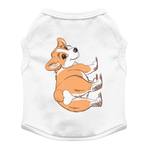 Заказать футболки для собак в Москве. Футболка для собак Корги Собака от MariYang  - готовые дизайны и нанесение принтов.