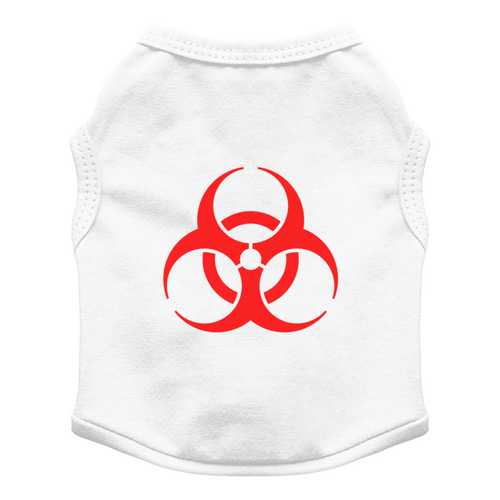 Заказать футболки для собак в Москве. Футболка для собак Biohazard от Jimmy Flash - готовые дизайны и нанесение принтов.