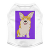 Заказать футболки для собак в Москве. Футболка для собак Радостный Корги Фил от mrs-snit@yandex.ru - готовые дизайны и нанесение принтов.