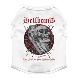 Заказать футболки для собак в Москве. Футболка для собак Hellbomb от Leichenwagen - готовые дизайны и нанесение принтов.