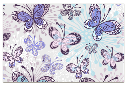 Визитная карточка Евро Фиолетовые бабочки #2255566 в Москве,  цена 549 руб.: купить визитки с принтом от weeert в интернет-магазине