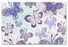 Заказать визитки в Москве. Визитная карточка "Евро" Фиолетовые бабочки от weeert - готовые дизайны и нанесение принтов.
