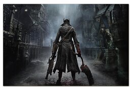 Заказать визитки в Москве. Визитная карточка "Евро" Bloodborne от GeekFox  - готовые дизайны и нанесение принтов.