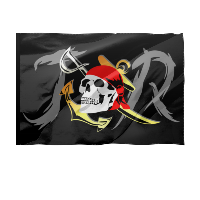 Printio Флаг 135×90 см Пиратский флаг с веселым роджером. майер кай под веселым роджером роман трилогия книга 1