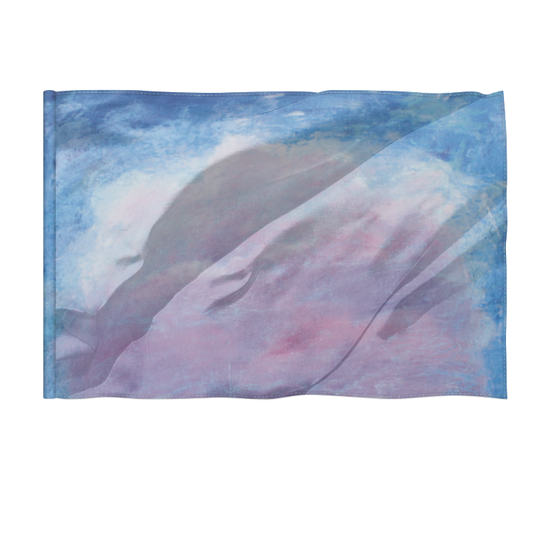 Printio Флаг 135×90 см Розовое облако на небе сувенир барашек розовое облако 8х8 см