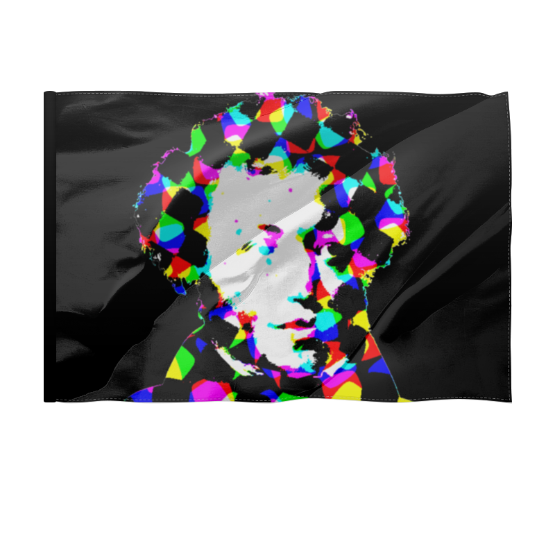 цена Printio Флаг 135×90 см Пушкин