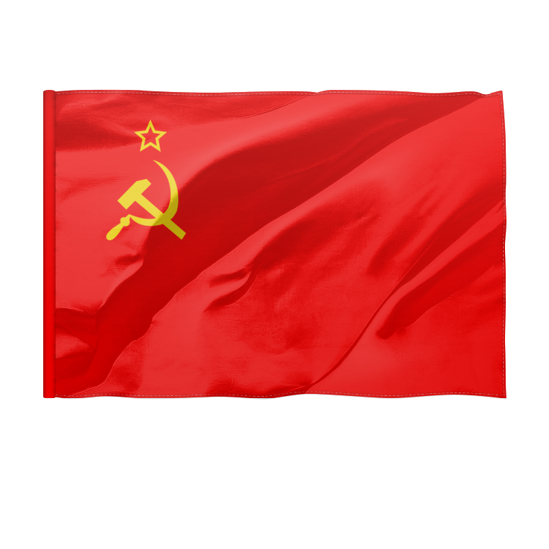 Printio Флаг 135×90 см Флаг ссср (звезда, серп и молот)