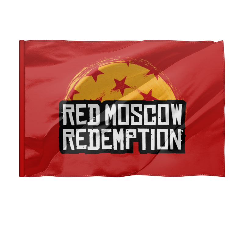 Printio Флаг 135×90 см Red moscow redemption
