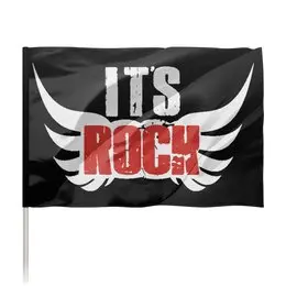 Заказать флаг в Москве. Флаг 135x90 см Флаг It's Rock от cate.sale@yandex.ru - готовые дизайны и нанесение принтов.