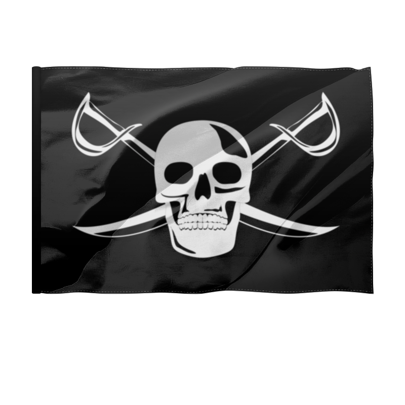 пиратский флаг на абордаж 90х135 см Printio Флаг 150×100 см Пиратский флаг с веселым роджером.