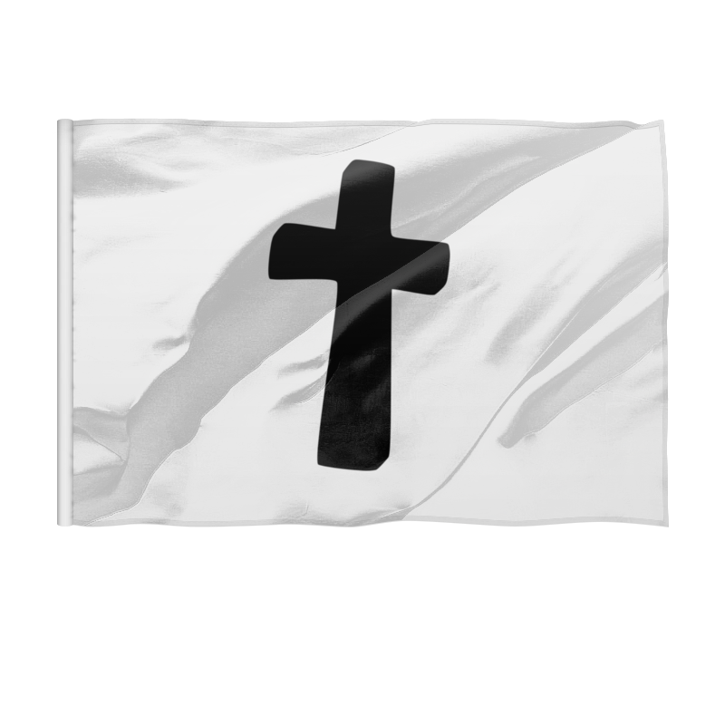 Printio Флаг 150×100 см Черный крест