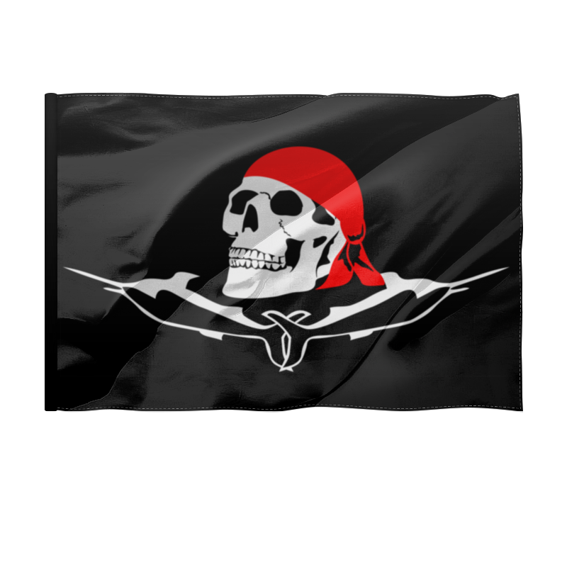 Printio Флаг 150×100 см Пиратский флаг с веселым роджером.