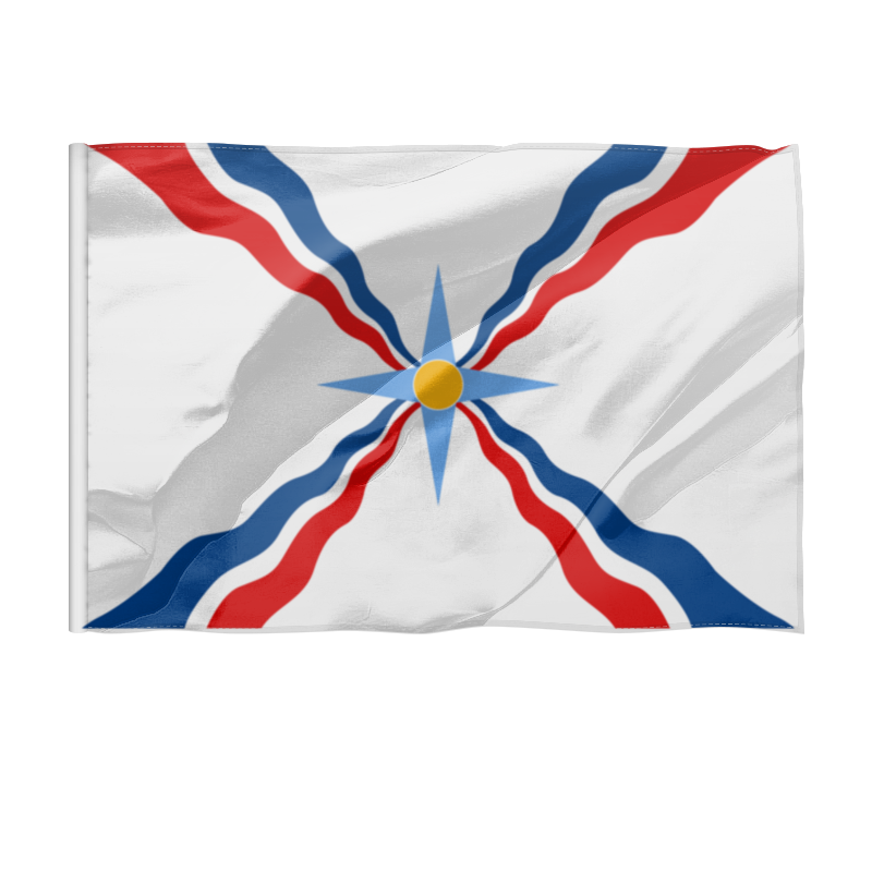 цена Printio Флаг 150×100 см Made in assyria