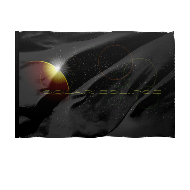 Printio Флаг 150×100 см Затмение солнца.