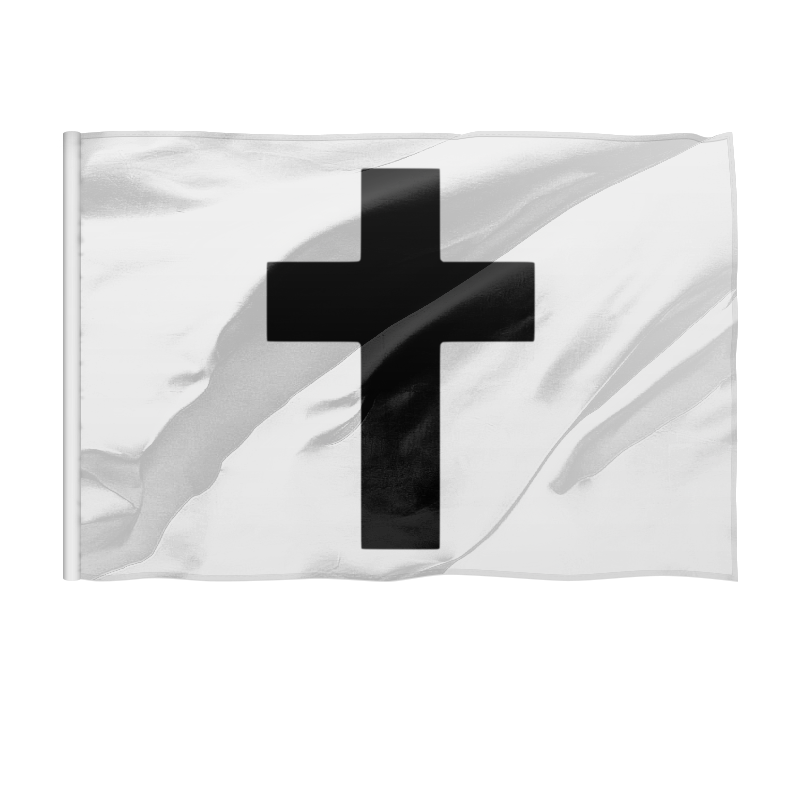 Printio Флаг 150×100 см Чёрный крест