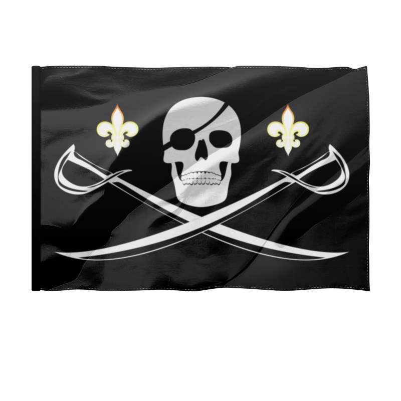 Printio Флаг 150×100 см Пиратский флаг с веселым роджером. printio флаг 150×100 см с 23 февраля