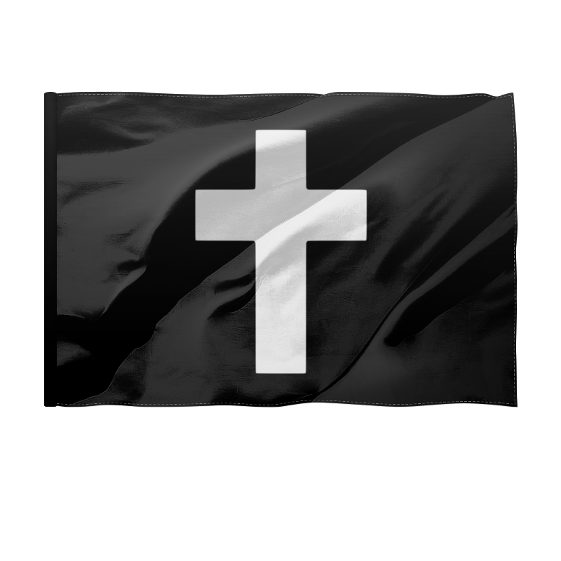 Printio Флаг 150×100 см Белый крест