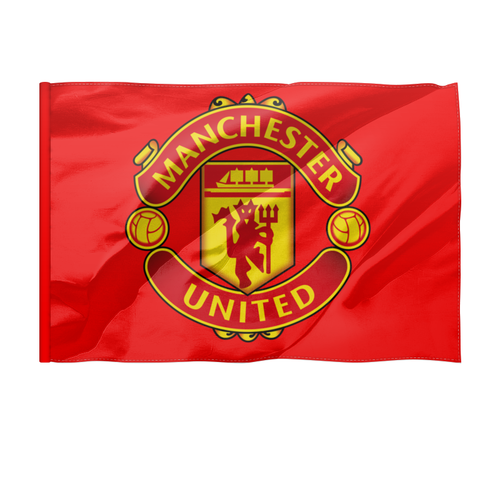 Заказать флаг в Москве. Флаг 150x100 см Manchester united от queen  - готовые дизайны и нанесение принтов.