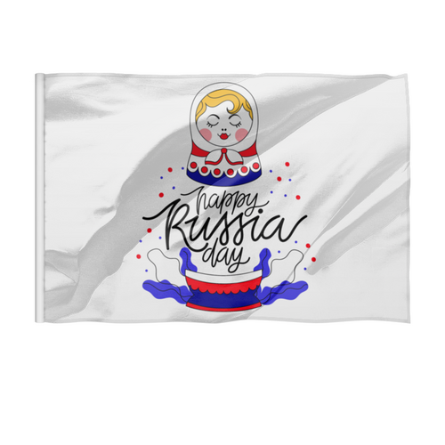 Заказать флаг в Москве. Флаг 150x100 см 12 июня от Дана Столыпина - готовые дизайны и нанесение принтов.