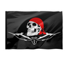 Заказать флаг в Москве. Флаг 150x100 см Пиратский флаг с Веселым Роджером. от Zorgo-Art  - готовые дизайны и нанесение принтов.