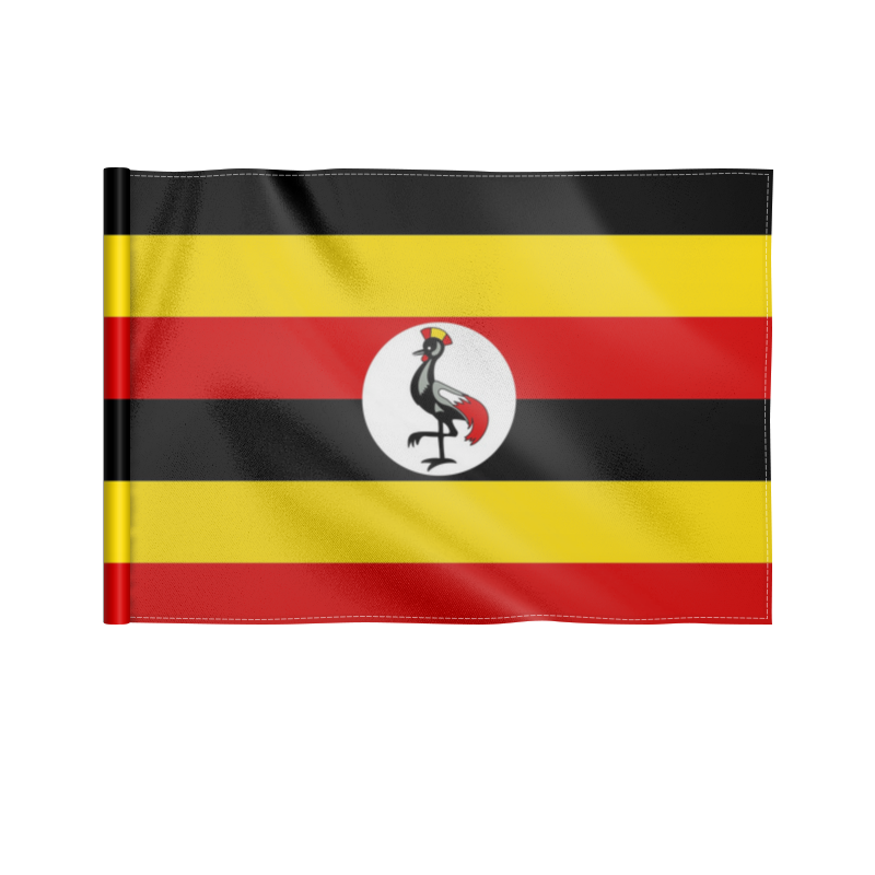 Printio Флаг 22×15 см Уганда силиконовый чехол на vivo y17 озеро и горы для виво ю17