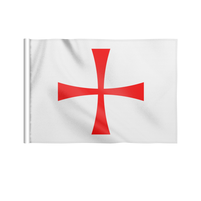 Printio Флаг 22×15 см Крест красный