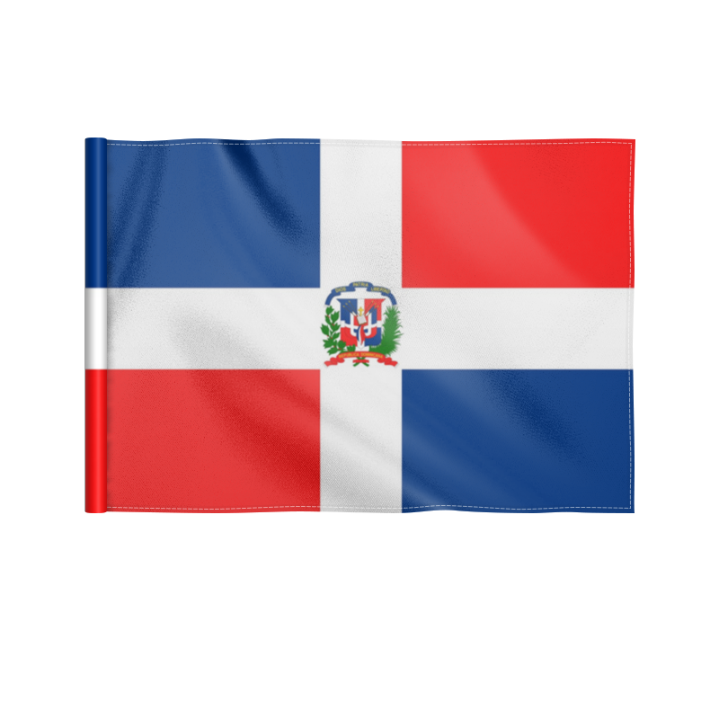 Printio Флаг 22×15 см Доминикана бесплатная доставка флаг aerlxemrbrae флаг гаити 90x150 см 100% полиэстер 2 стороны напечатанный национальный флаг sports